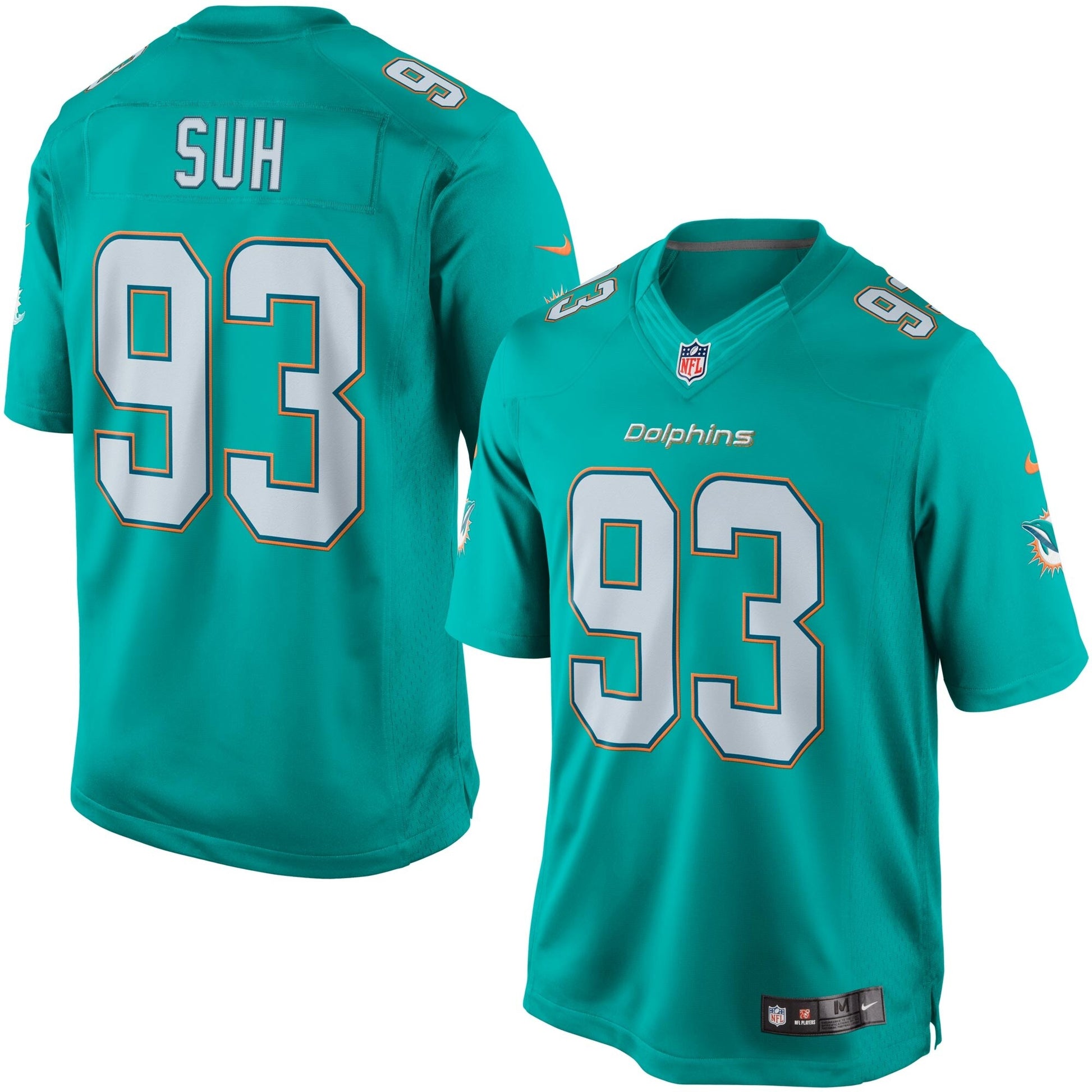 Miami Dolphins Ndamukong Suh Limited Aqua Football Jersey product image