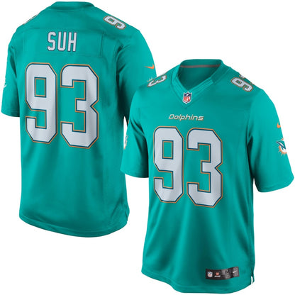 Miami Dolphins Ndamukong Suh Limited Aqua Football Jersey product image