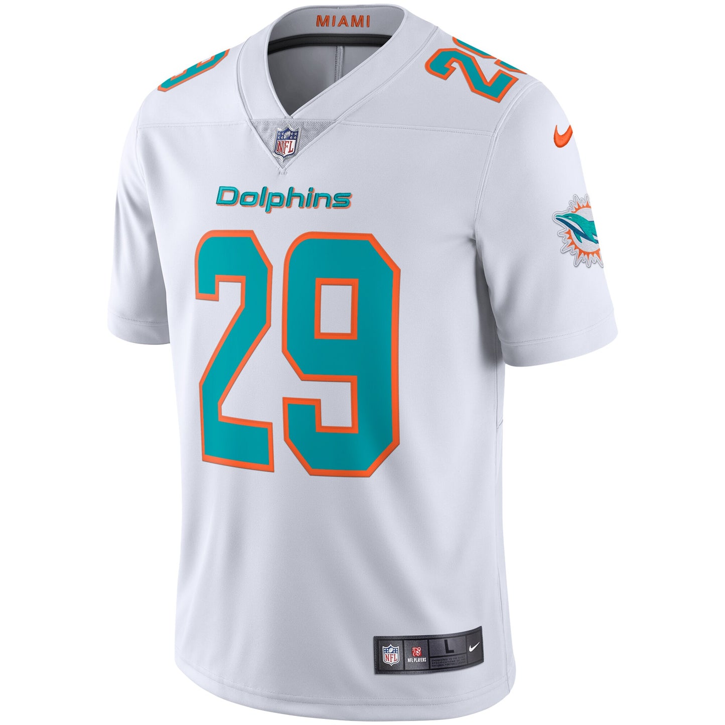 Miami Dolphins Minkah Fitzpatrick Limited White Football Jersey product image