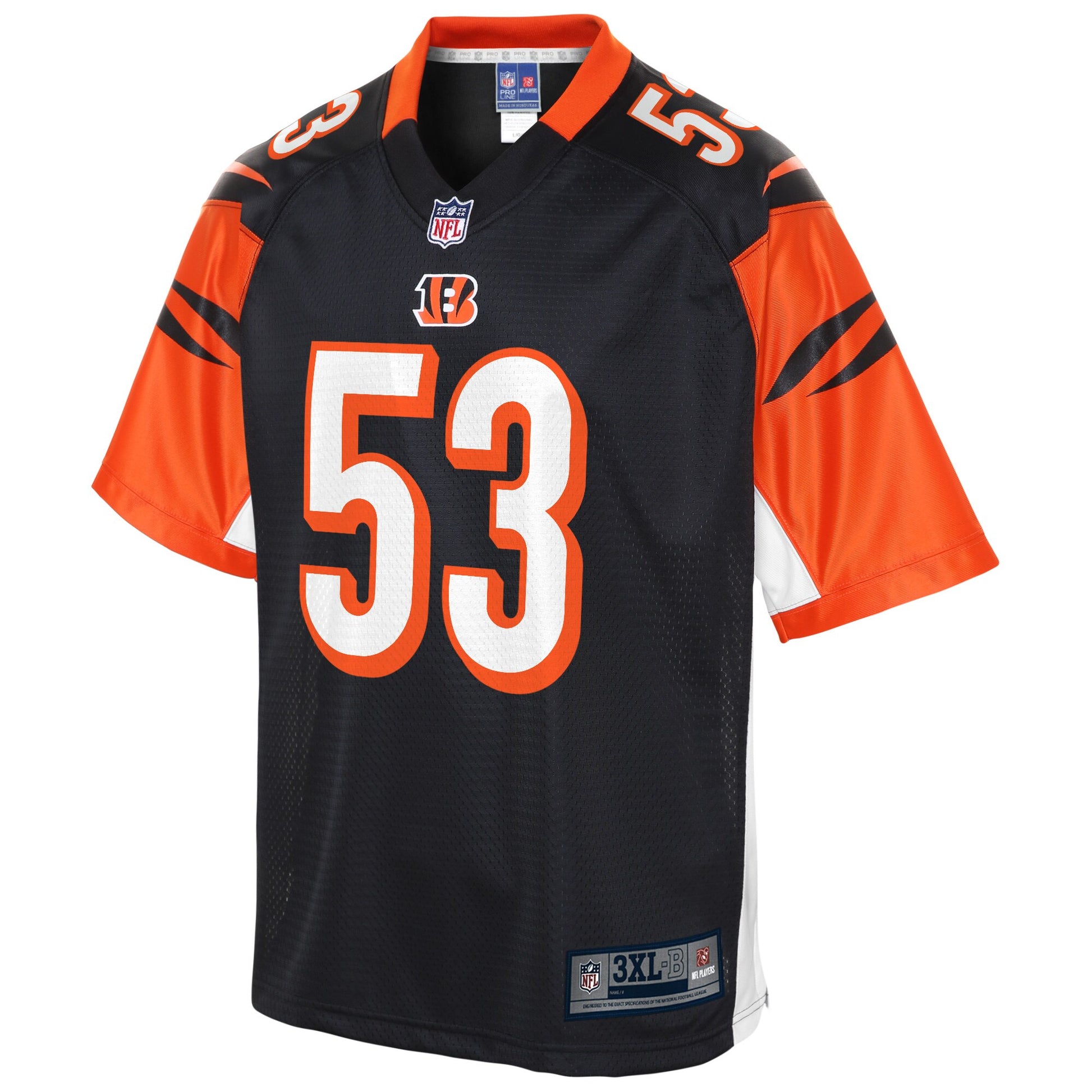 Cincinnati Bengals Billy Price Pro Line Big & Tall Black Football Jersey product image