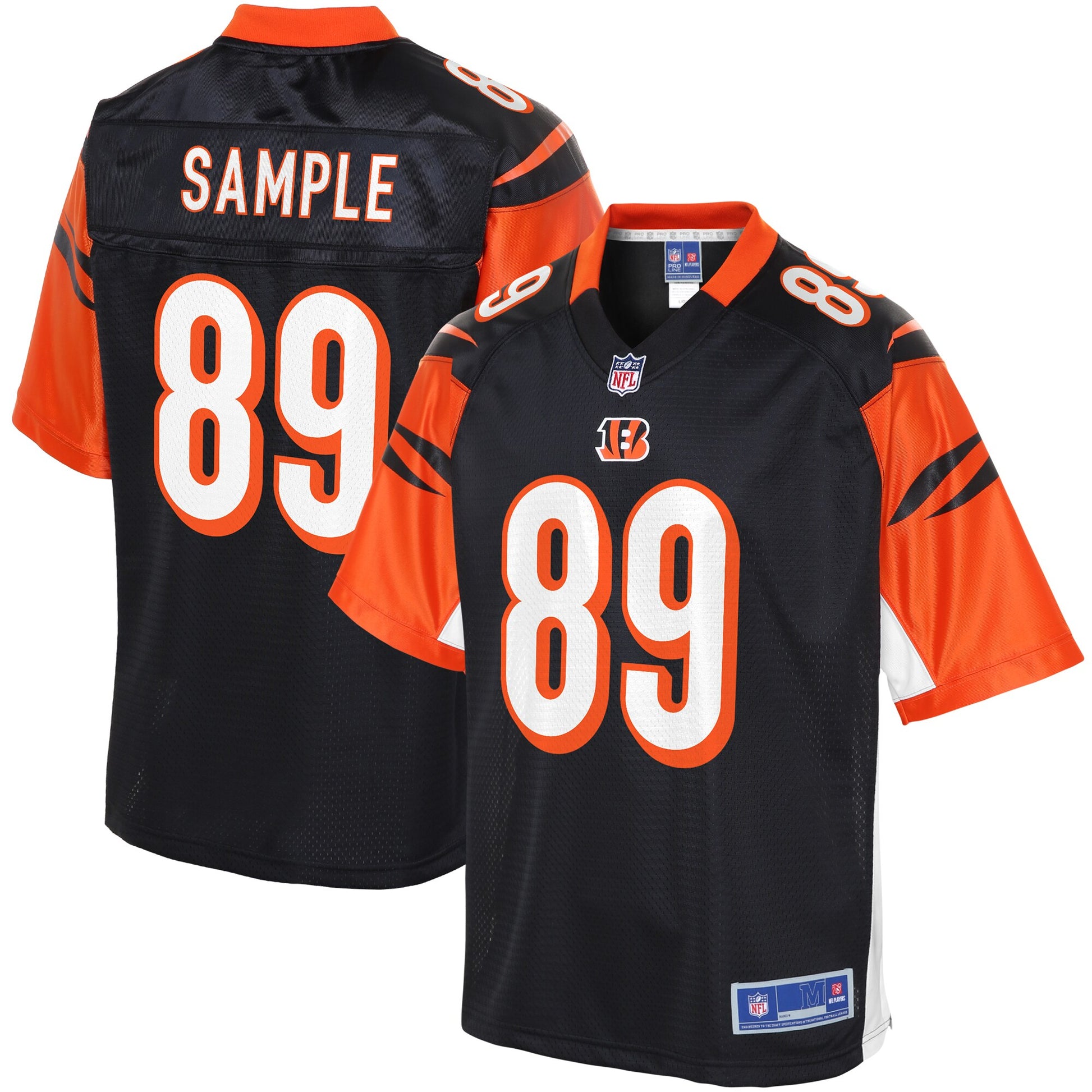 Cincinnati Bengals Drew Sample Pro Line Black Football Jersey product image