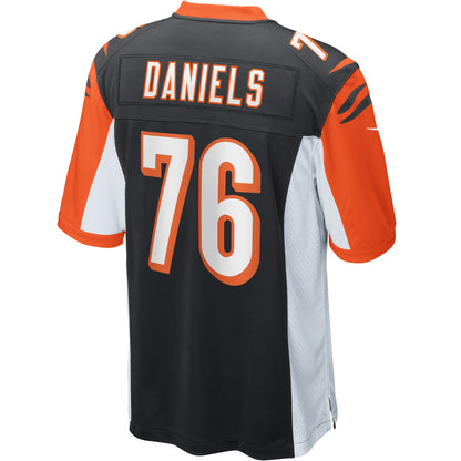 Cincinnati Bengals Mike Daniels Game Black Football Jersey product image