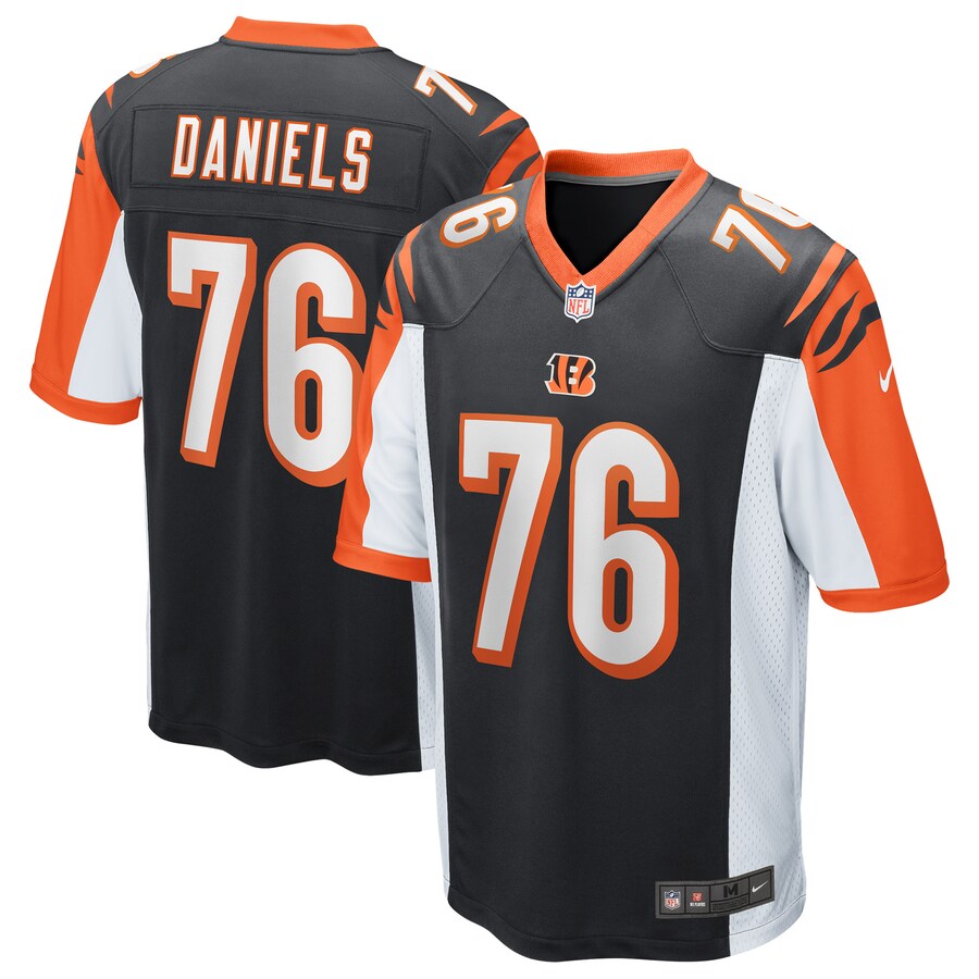 Cincinnati Bengals Mike Daniels Game Black Football Jersey product image