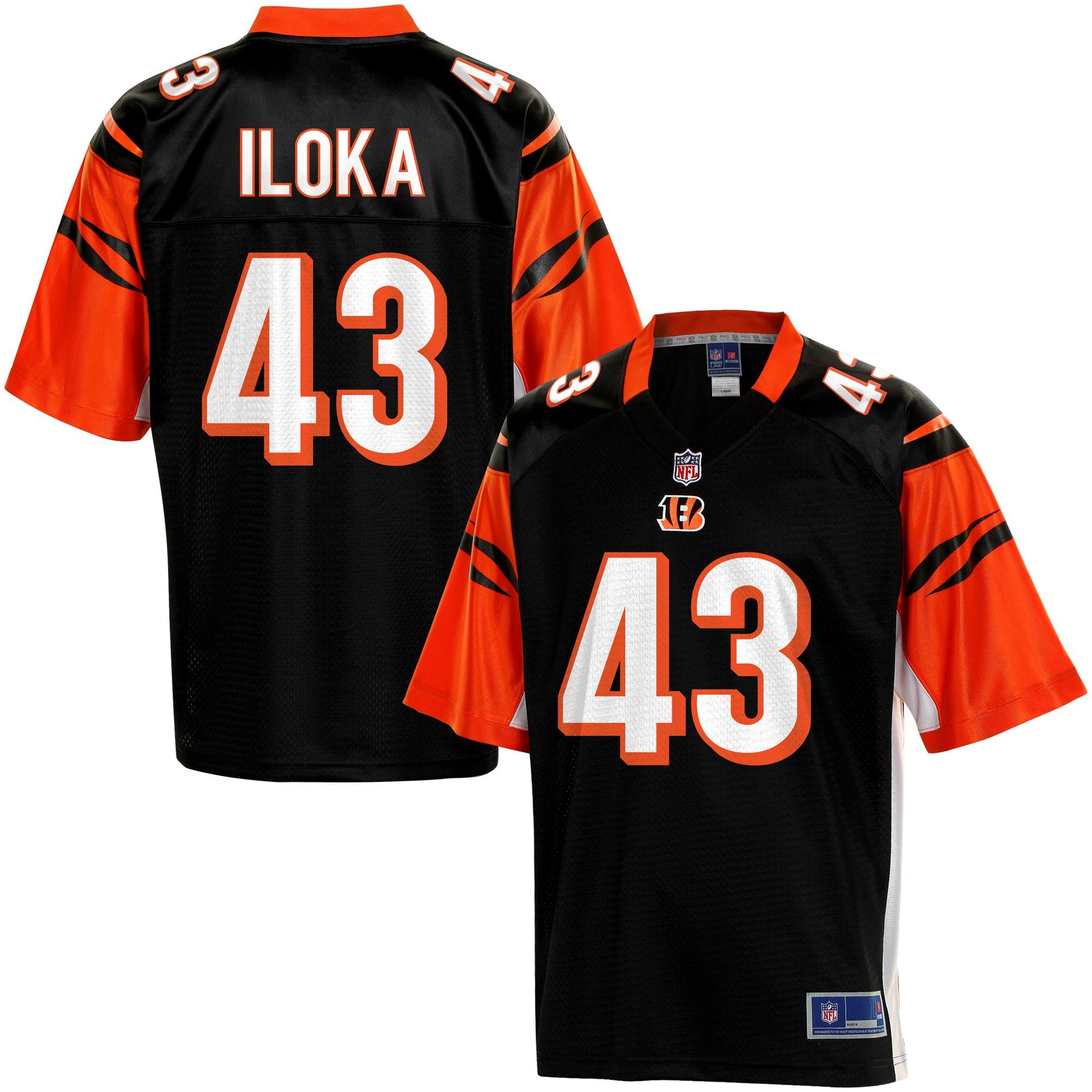 Cincinnati Bengals George Iloka Pro Line Team Color Football Jersey product image