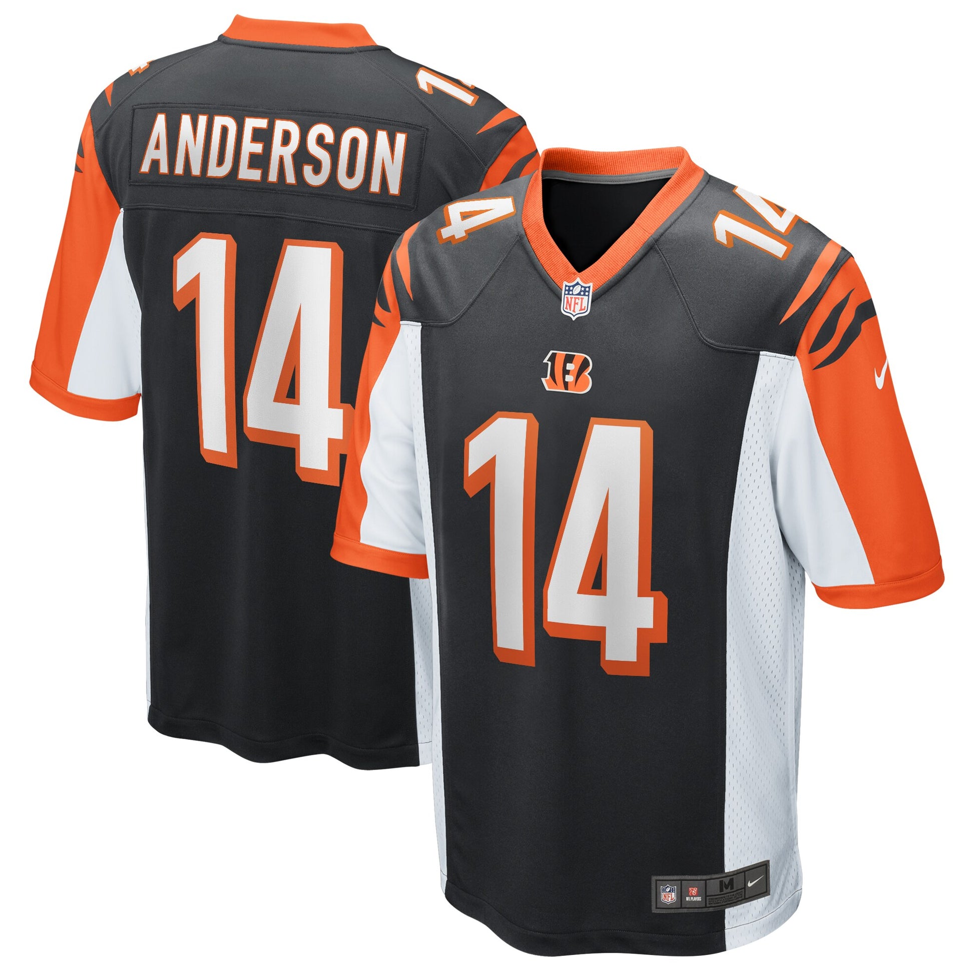 Cincinnati Bengals Ken Anderson Game Black Football Jersey product image