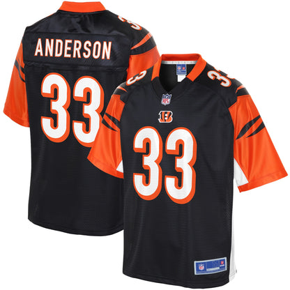 Cincinnati Bengals Rodney Anderson Pro Line Black Football Jersey product image