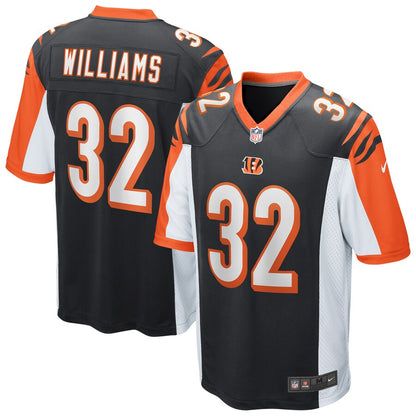 Cincinnati Bengals Trayveon Williams Game Black Football Jersey product image