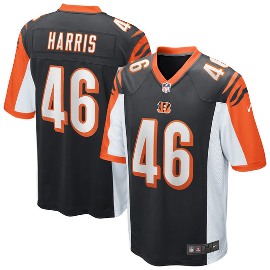 Cincinnati Bengals Clark Harris Game Black Football Jersey product image