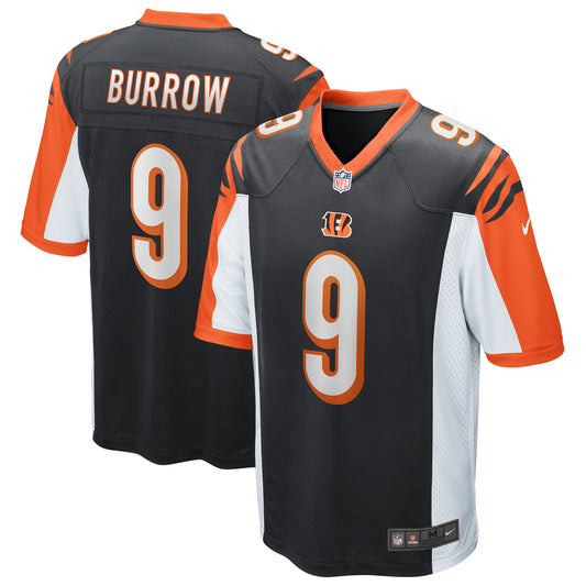 Cincinnati Bengals Joe Burrow Game Black Football Jersey product image