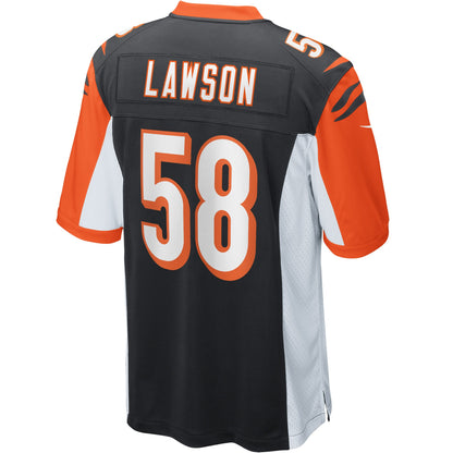 Cincinnati Bengals Carl Lawson Game Black Football Jersey product image