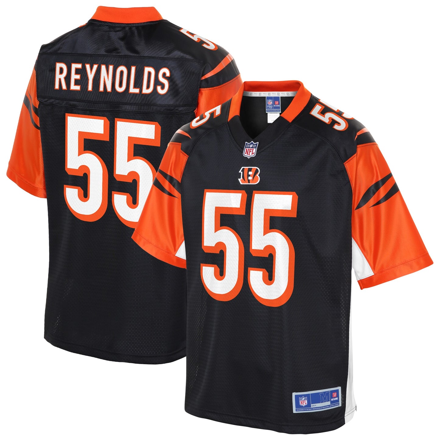 Cincinnati Bengals Laroy Reynolds Pro Line Black Football Jersey product image