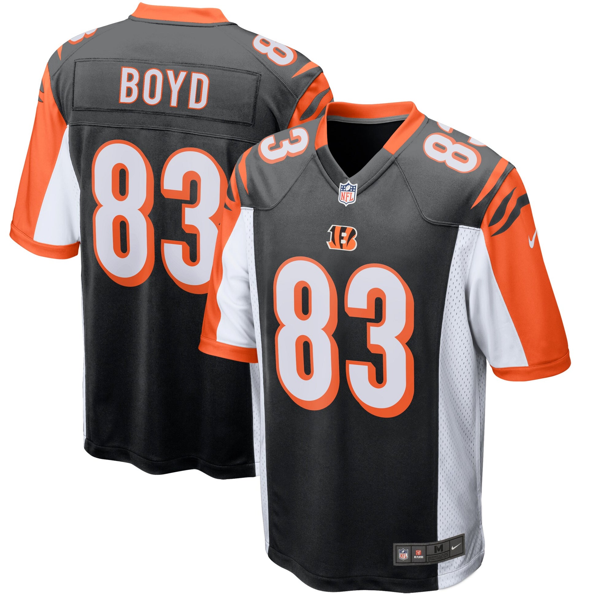 Cincinnati Bengals Tyler Boyd Game Black Football Jersey product image