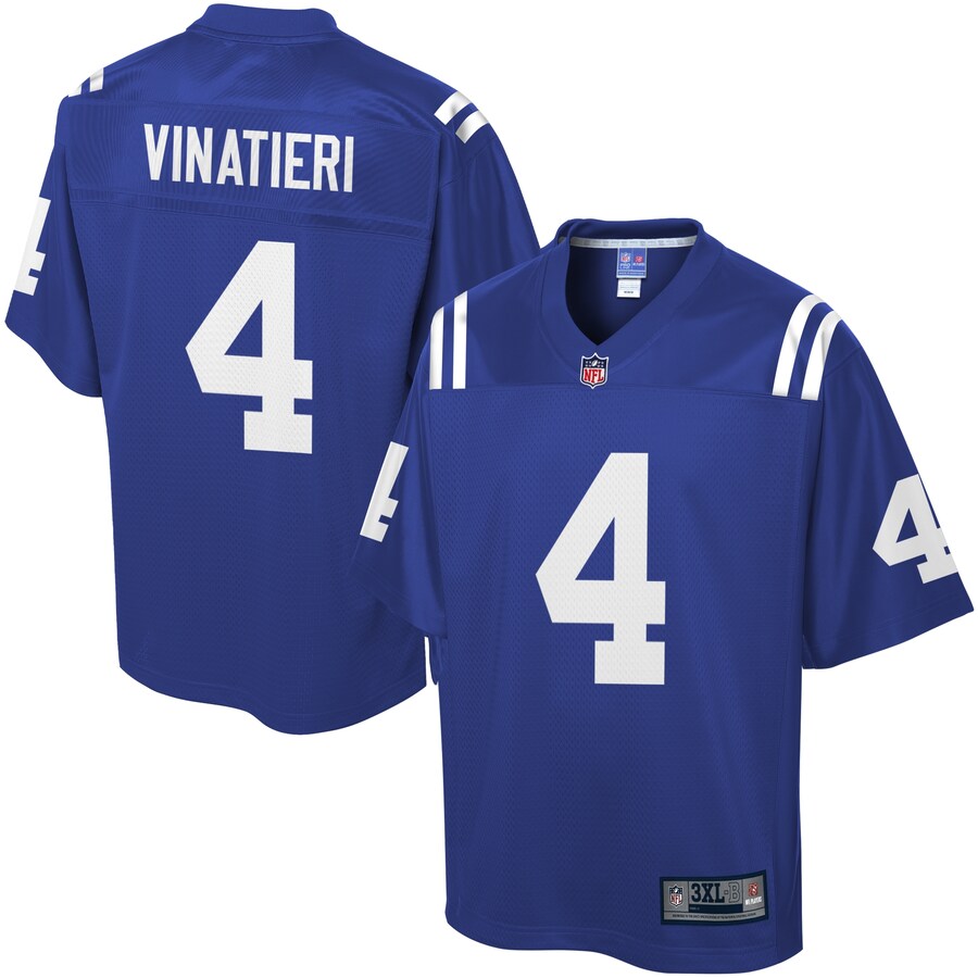 Indianapolis Colts Adam Vinatieri Pro Line Big & Tall Team Color Football Jersey product image