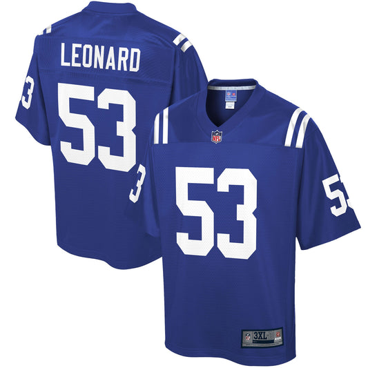 Indianapolis Colts Darius Leonard Pro Line Big & Tall Royal Football Jersey product image