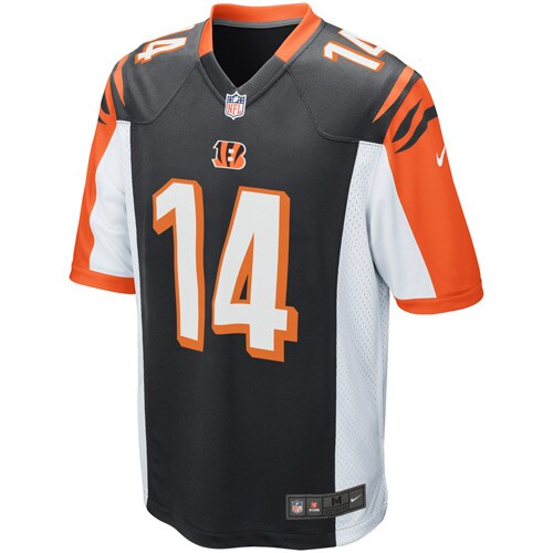 Cincinnati Bengals Andy Dalton Game Black Football Jersey product image
