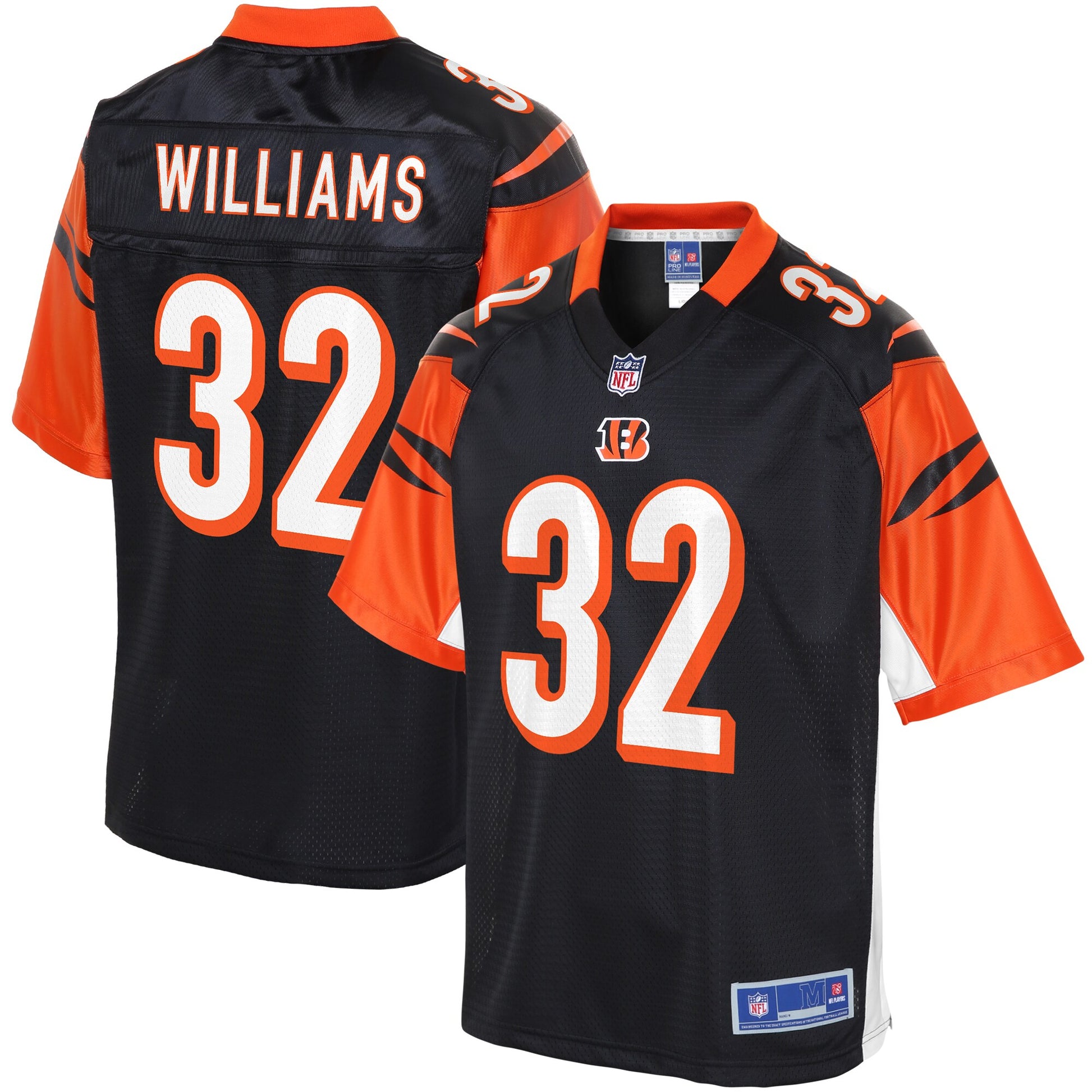 Cincinnati Bengals Trayveon Williams Pro Line Black Football Jersey product image