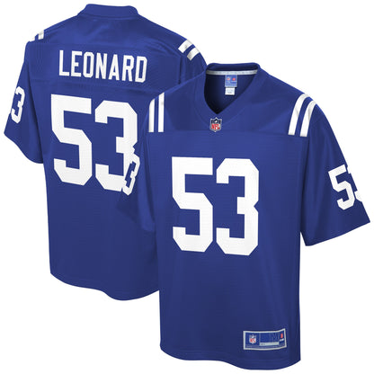Indianapolis Colts Darius Leonard Pro Line Royal Football Jersey product image