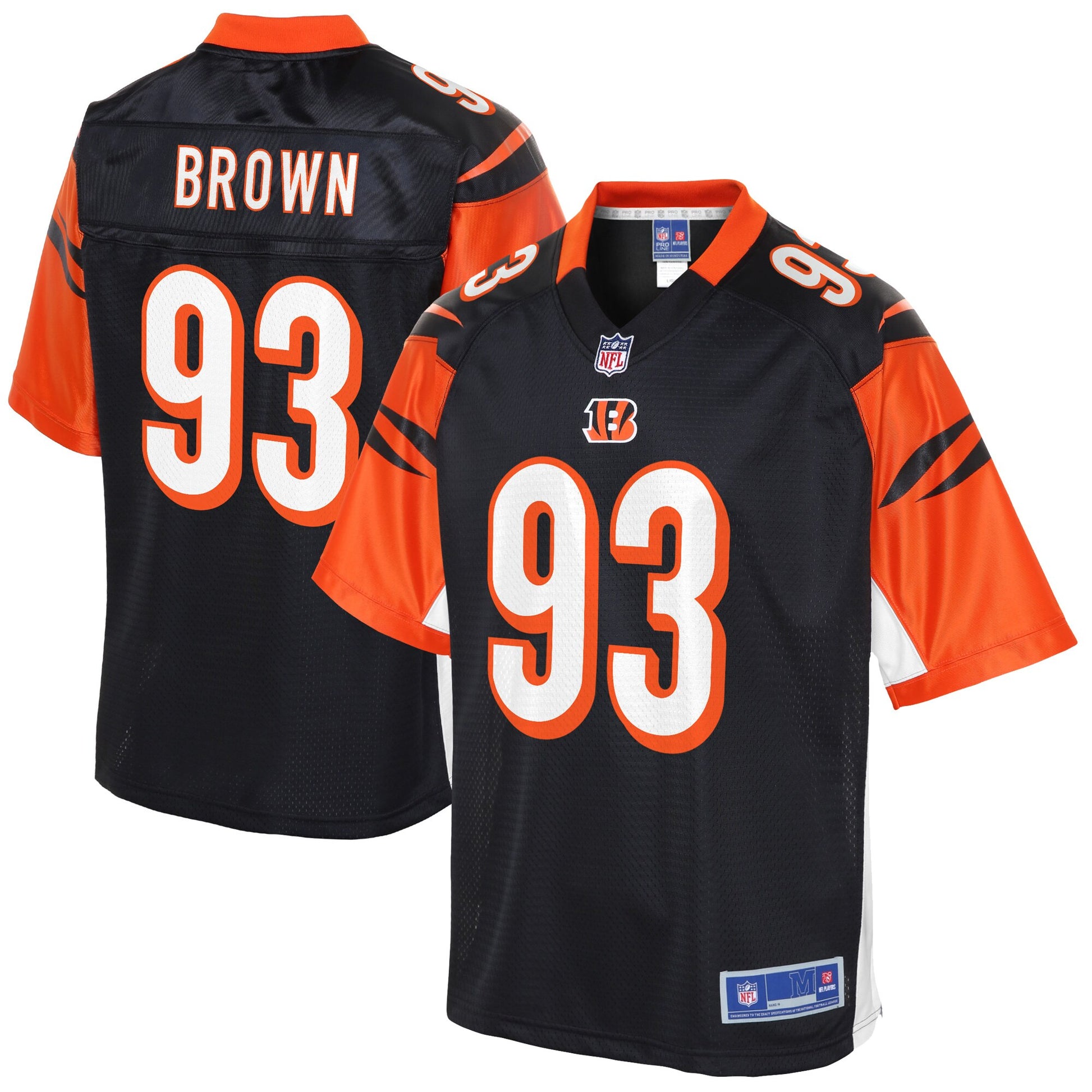 Cincinnati Bengals Andrew Brown Pro Line Black Football Jersey product image