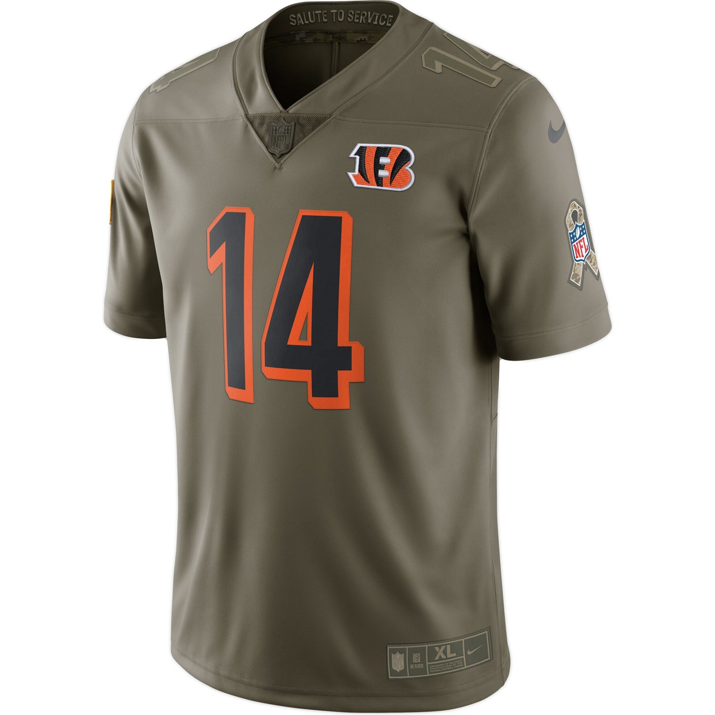 Cincinnati Bengals Andy Dalton Limited Salute To Service Olive Football Jersey product image