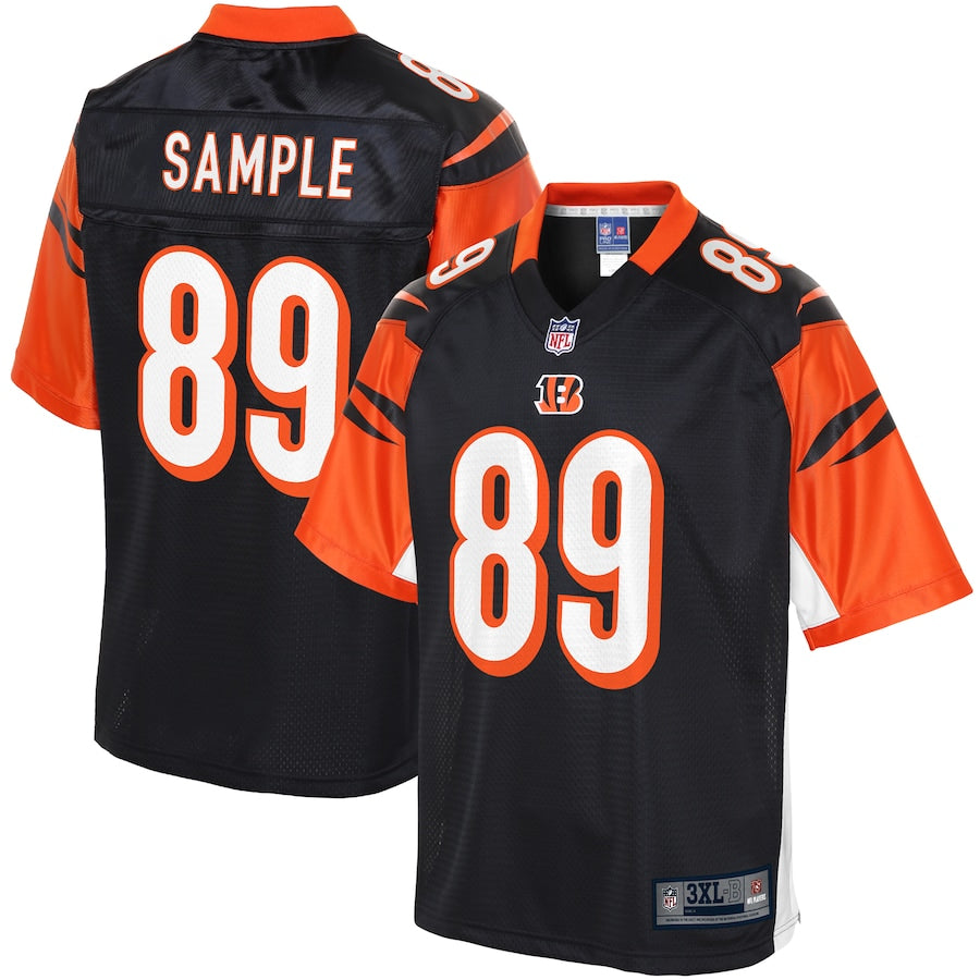 Cincinnati Bengals Drew Sample Pro Line Big & Tall Black Football Jersey product image