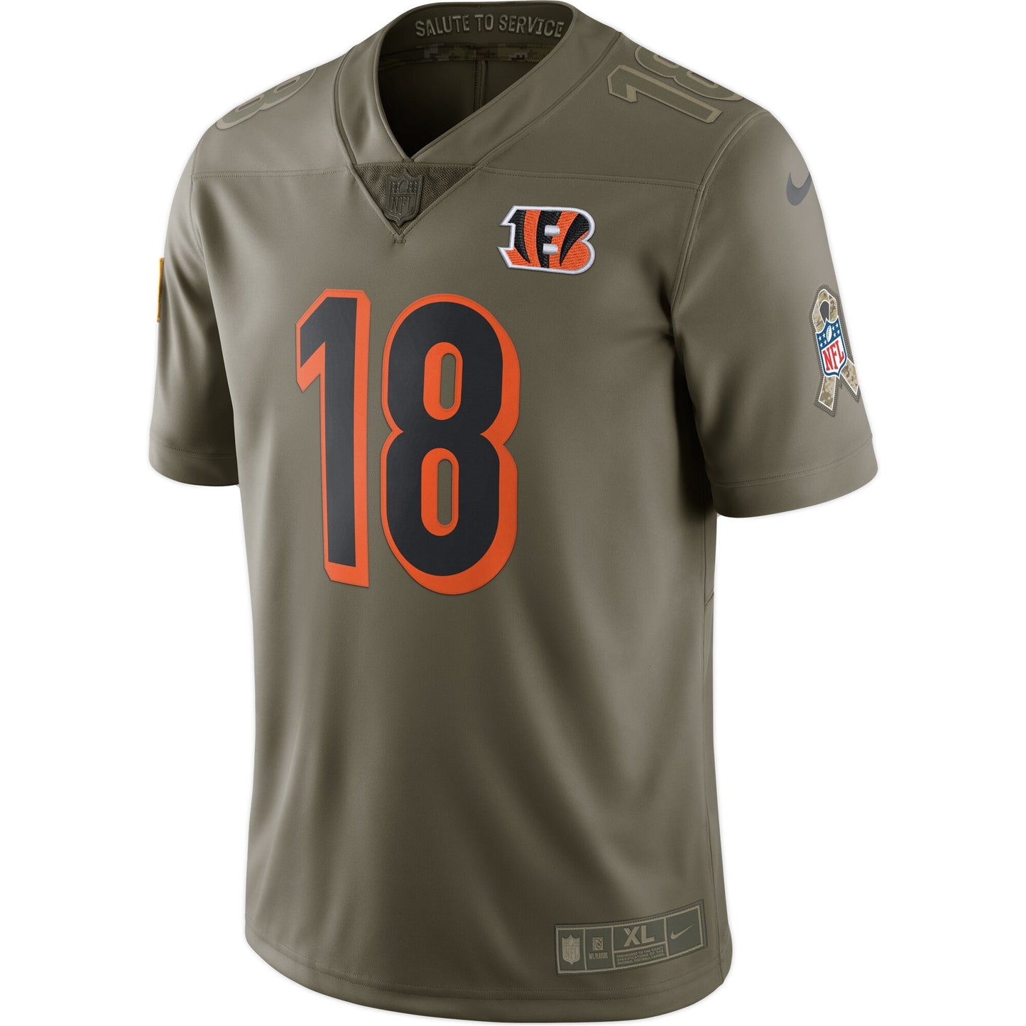 Cincinnati Bengals A.j. Limited Salute To Service Green Football Jersey product image