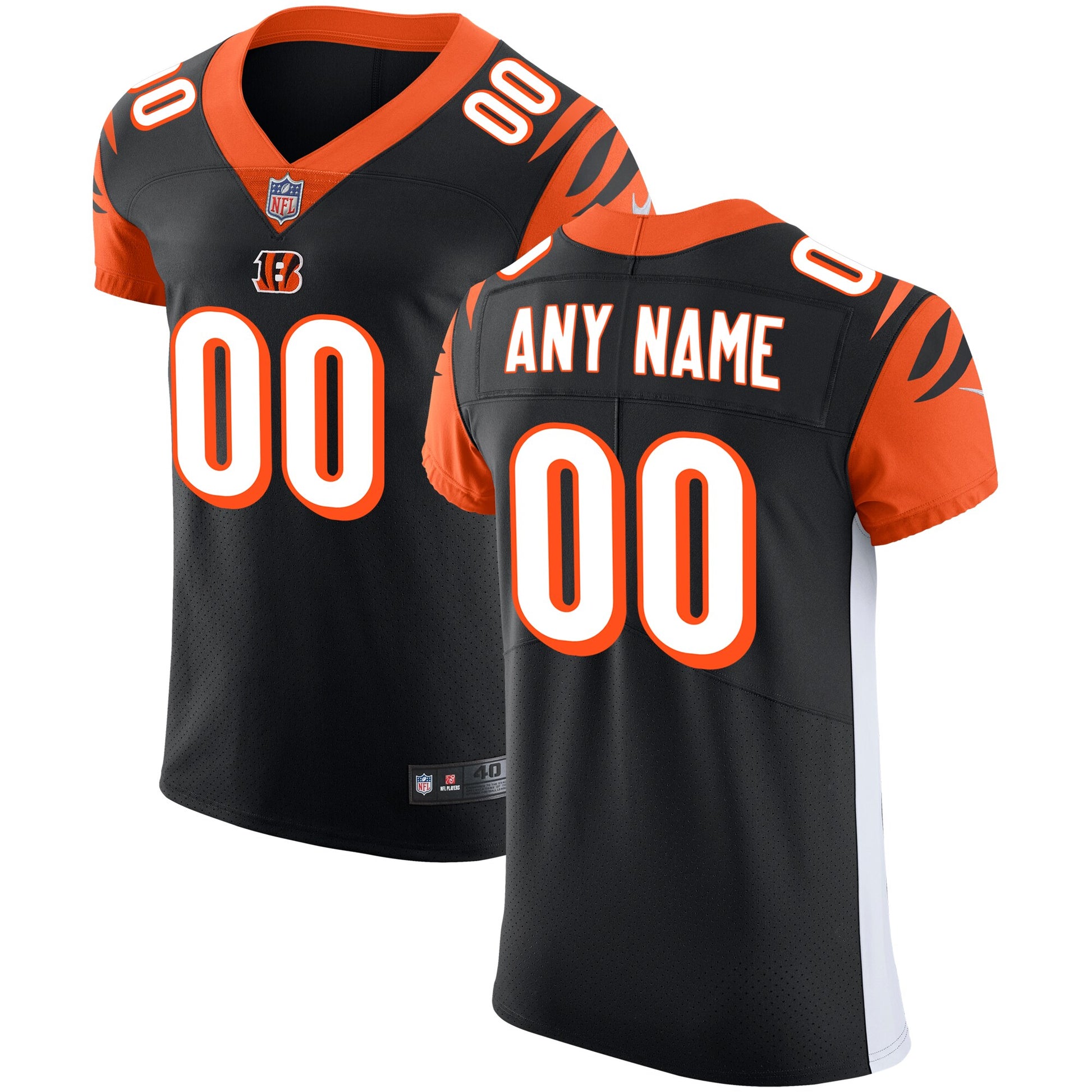 Cincinnati Bengals Custom Black Football Jersey product image