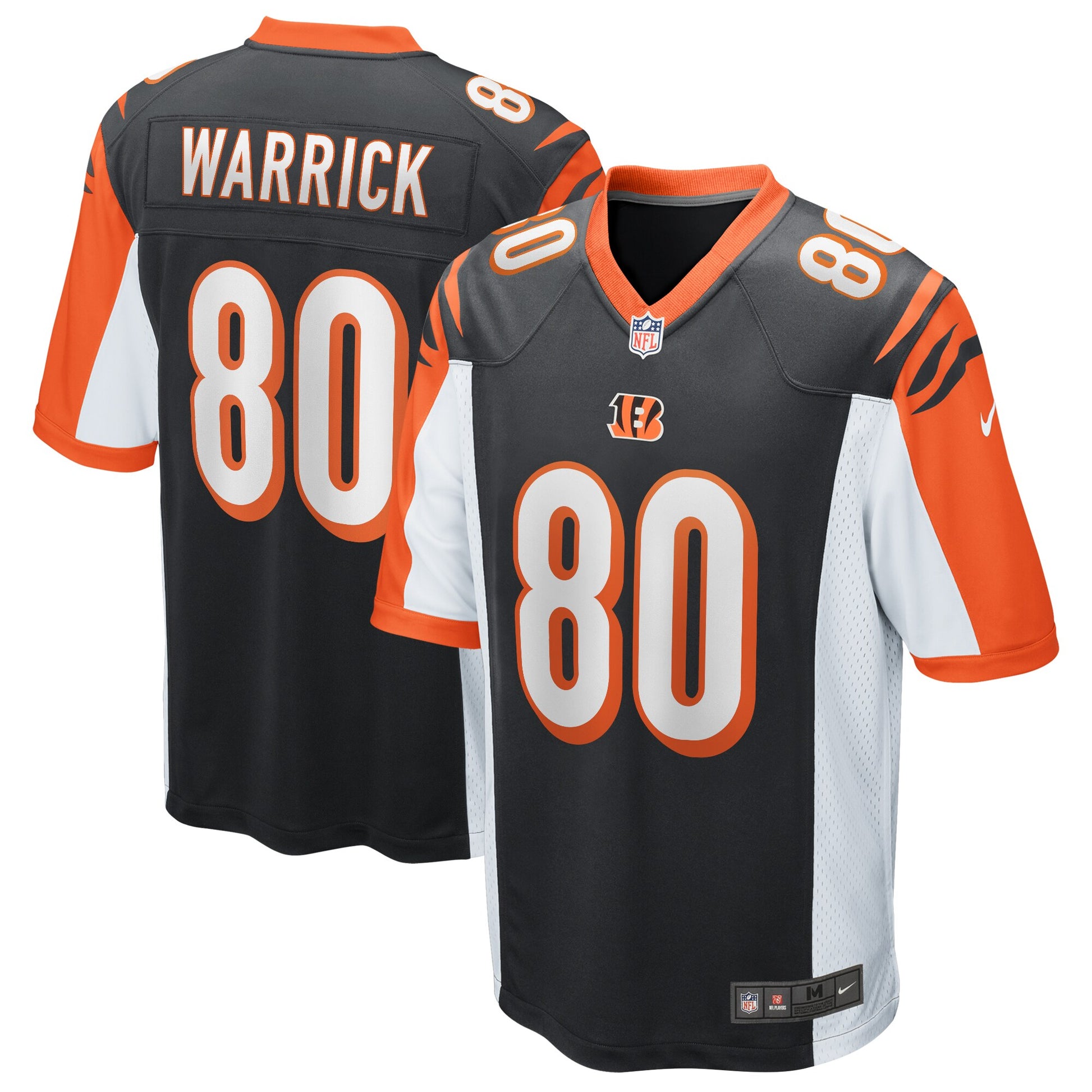 Cincinnati Bengals Peter Warrick Game Black Football Jersey product image