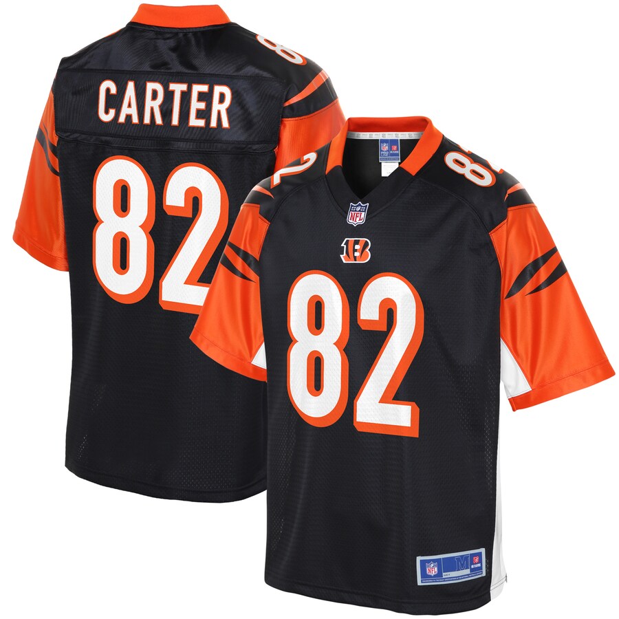Cincinnati Bengals Cethan Carter Pro Line Black Football Jersey product image
