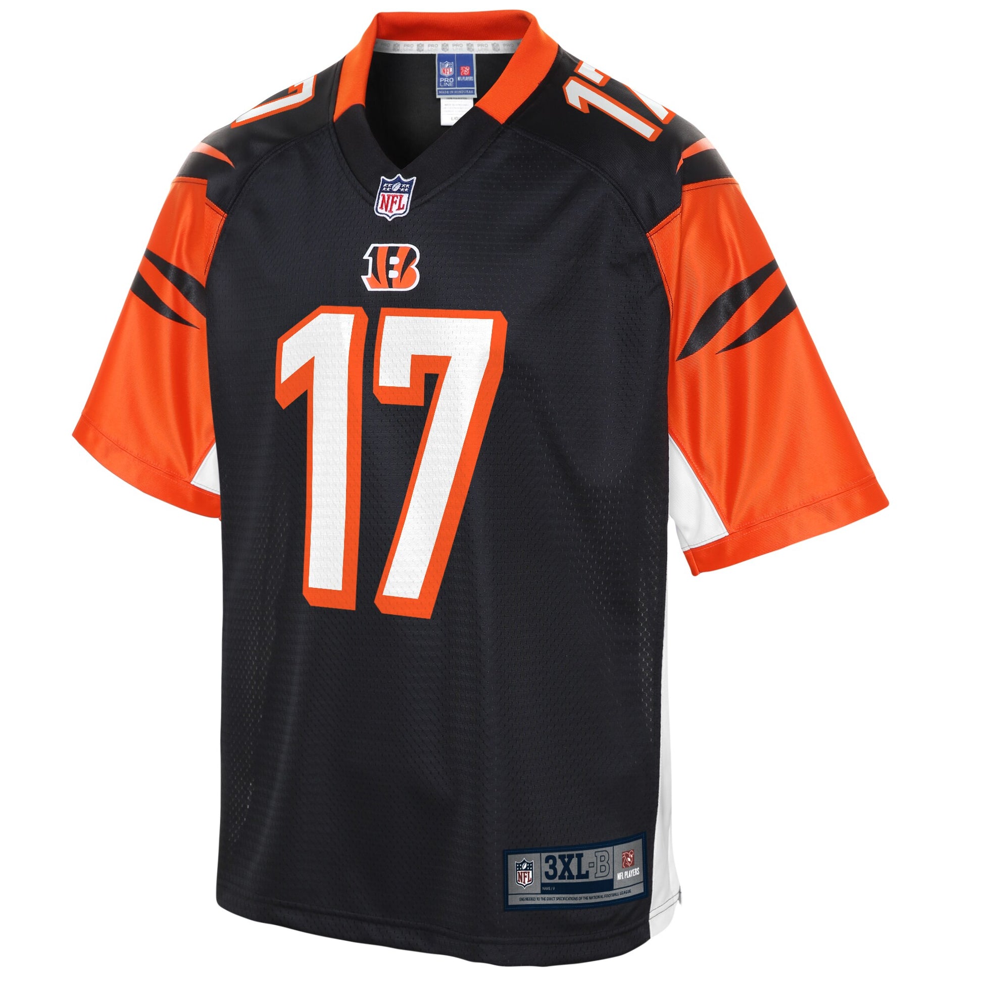 Cincinnati Bengals Stanley Morgan Pro Line Big & Tall Team Color Black Football Jersey product image