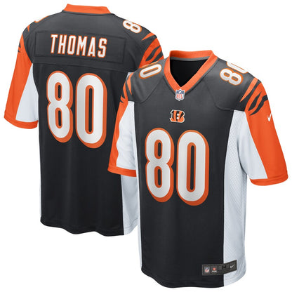 Cincinnati Bengals Mike Thomas Game Black Football Jersey product image