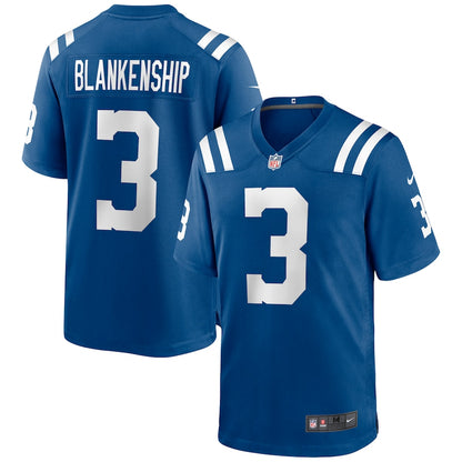 Indianapolis Colts Rodrigo Blankenship Game Royal Football Jersey product image