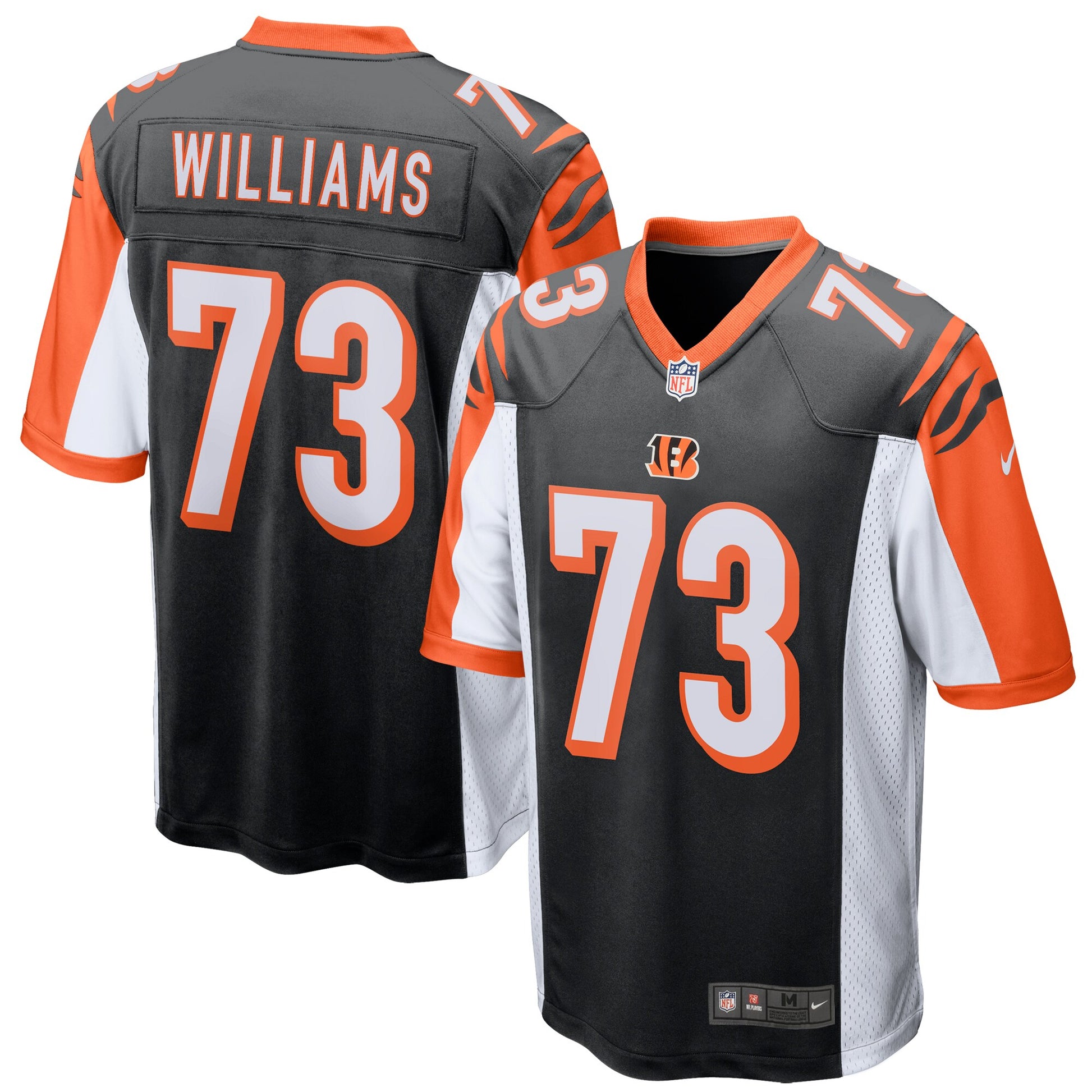 Cincinnati Bengals Jonah Williams Game Black Football Jersey product image