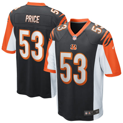 Cincinnati Bengals Billy Price Game Black Football Jersey product image