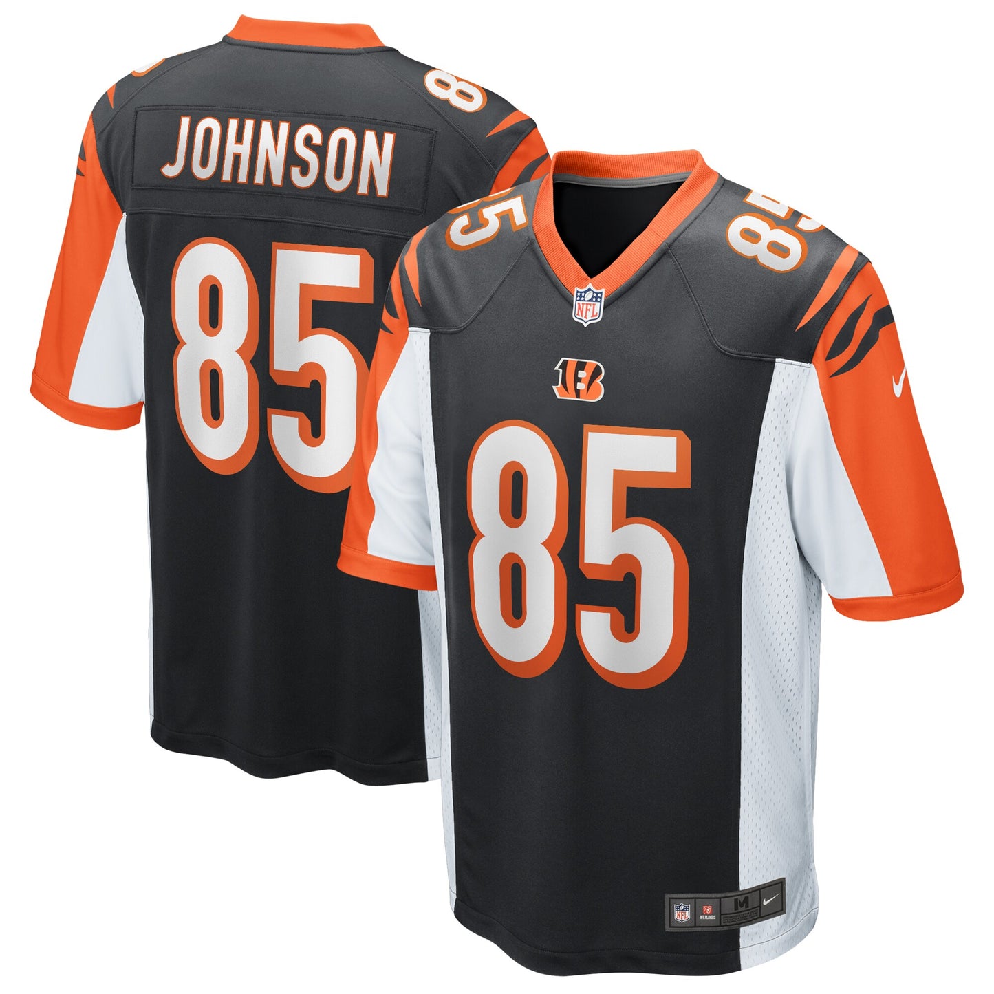 Cincinnati Bengals Chad Johnson Game Black Football Jersey product image