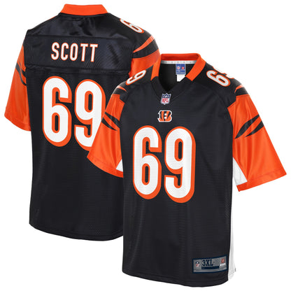 Cincinnati Bengals Niles Scott Pro Line Big & Tall Black Football Jersey product image