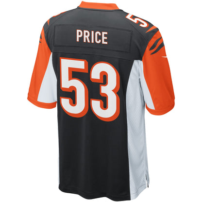 Cincinnati Bengals Billy Price Game Black Football Jersey product image