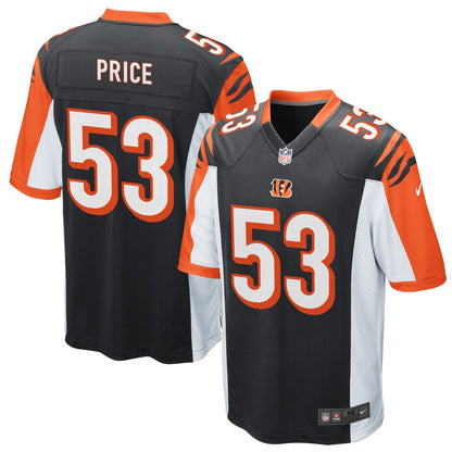 Cincinnati Bengals Billy Price Game Black Football Jersey product image