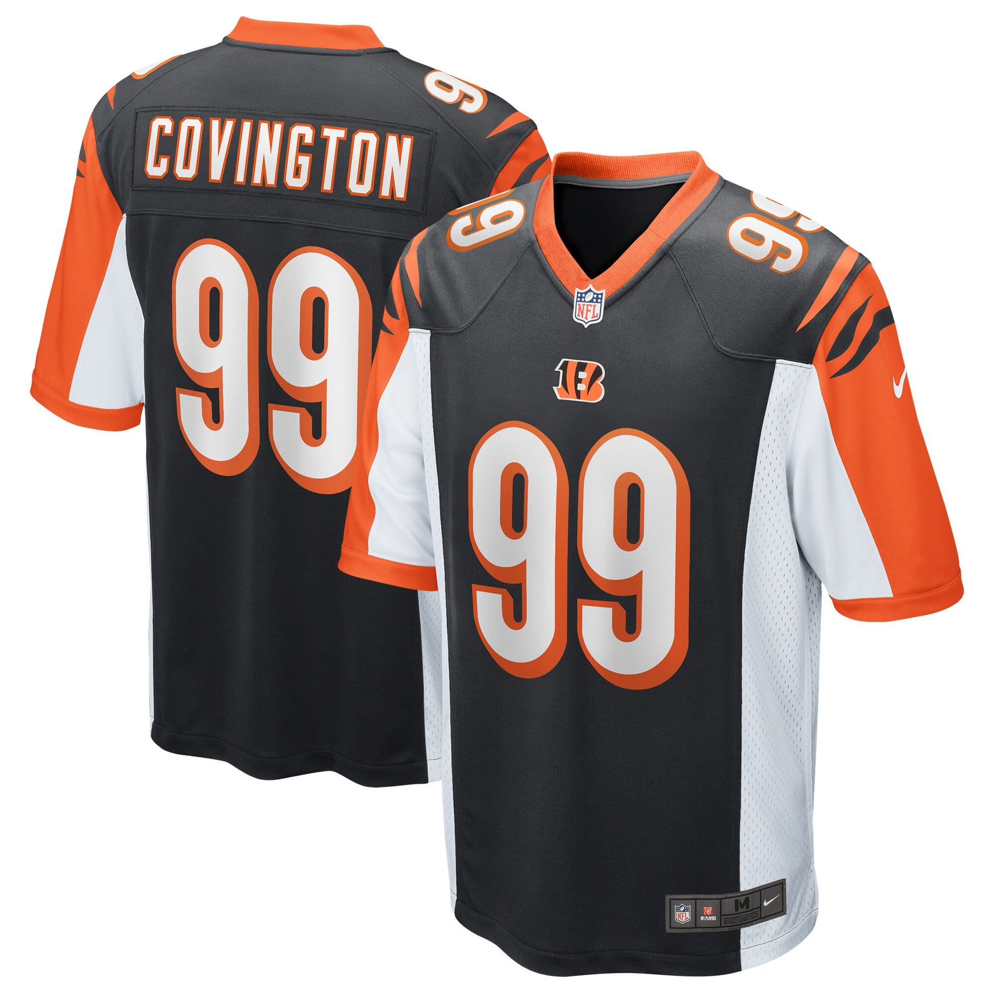 Cincinnati Bengals Christian Covington Game Black Football Jersey product image