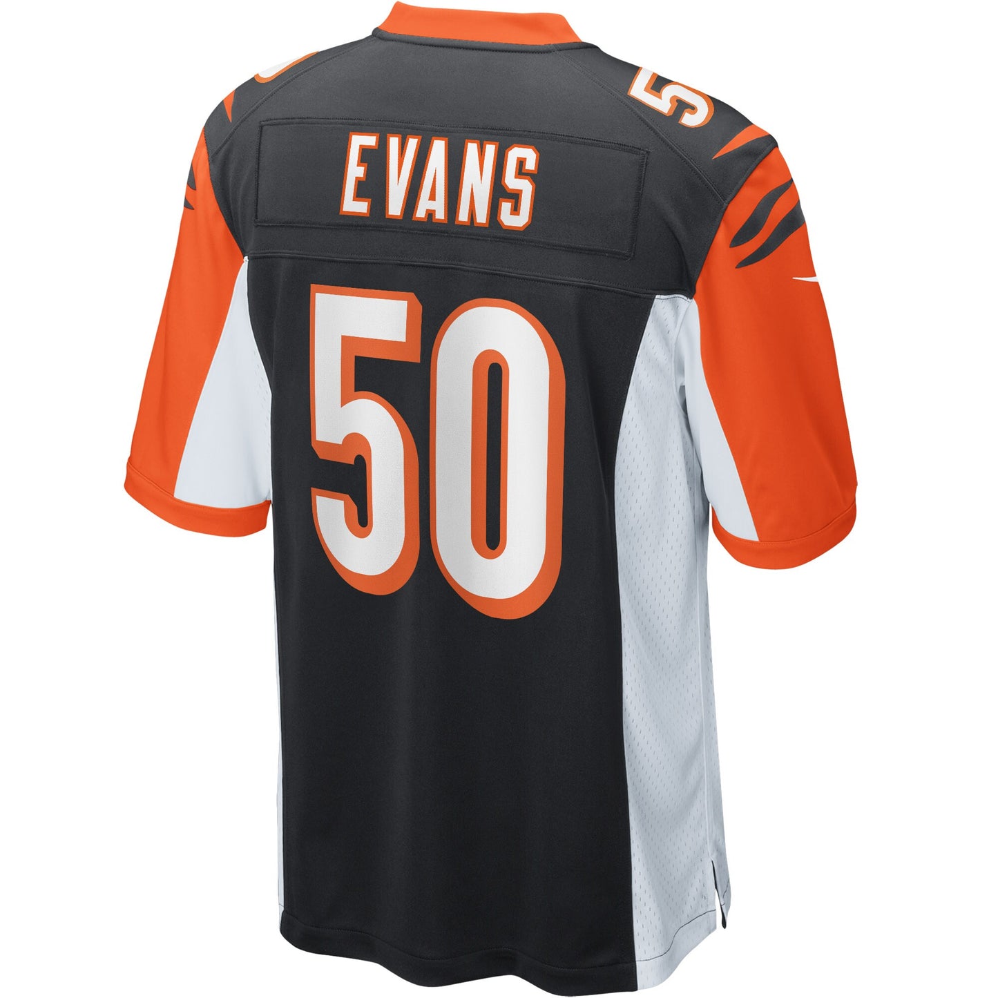 Cincinnati Bengals Jordan Evans Game Black Football Jersey product image