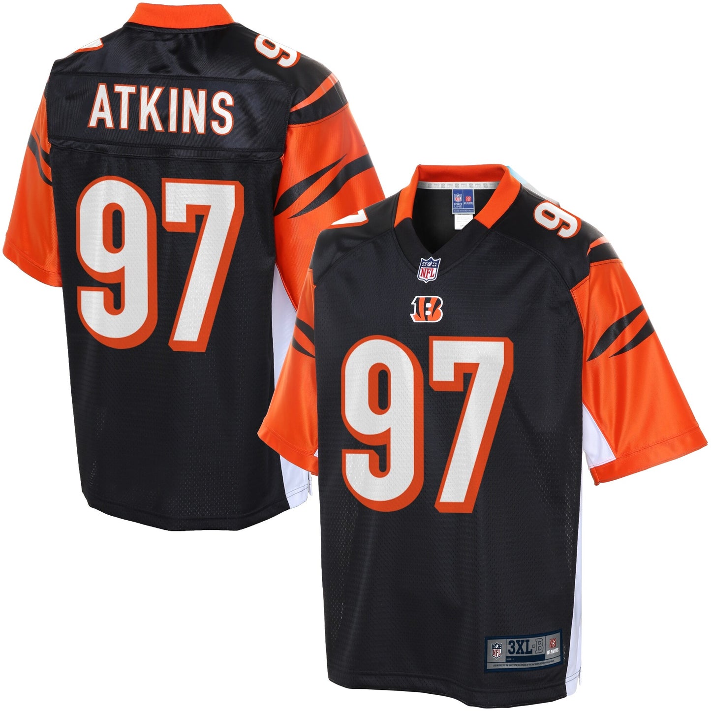 Cincinnati Bengals Geno Atkins Pro Line Big & Tall Team Color Football Jersey product image