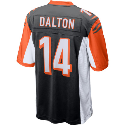 Cincinnati Bengals Andy Dalton Game Black Football Jersey product image