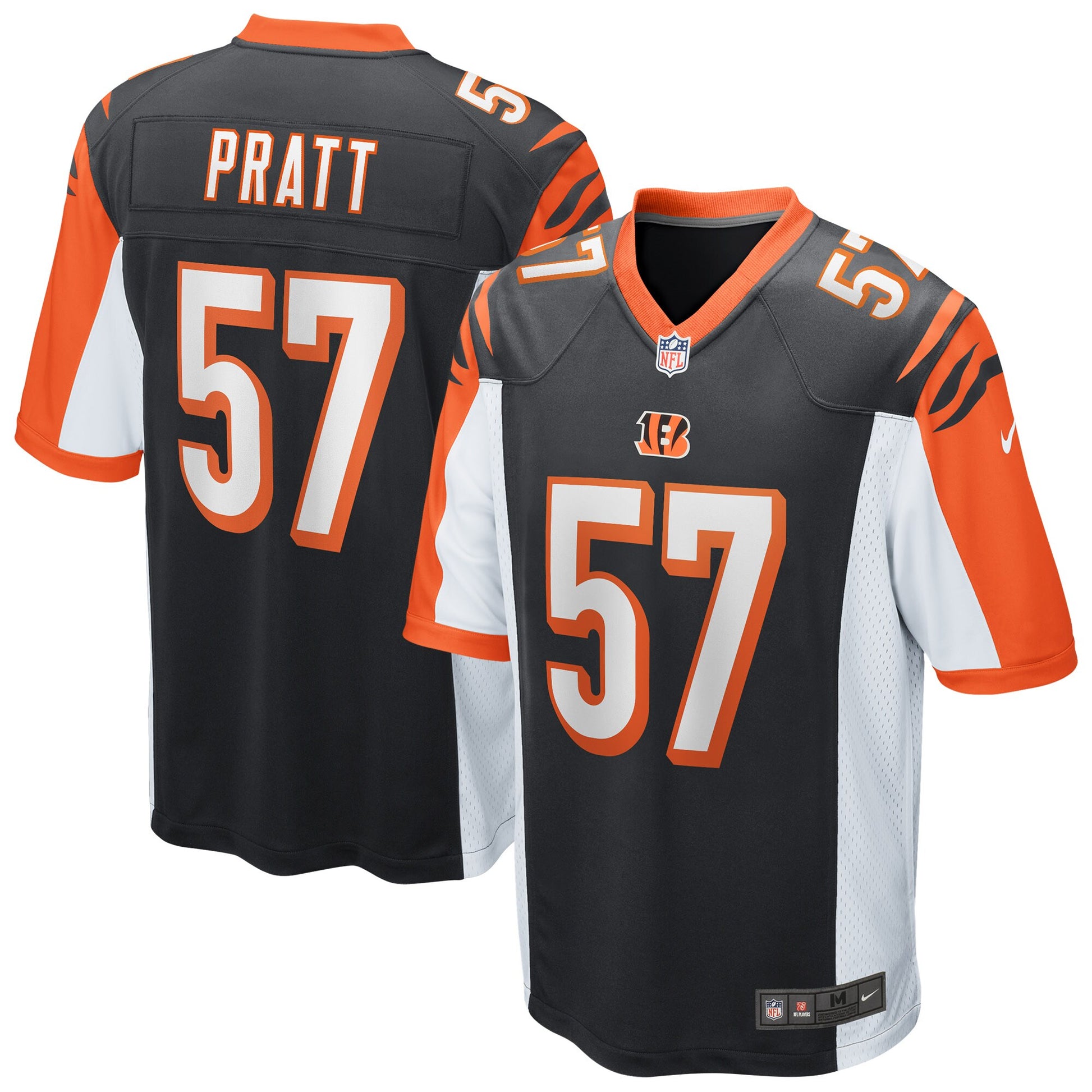 Cincinnati Bengals Germaine Pratt Game Black Football Jersey product image