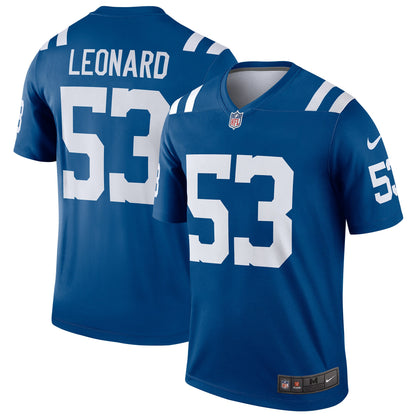 Indianapolis Colts Darius Leonard Royal Football Jersey product image