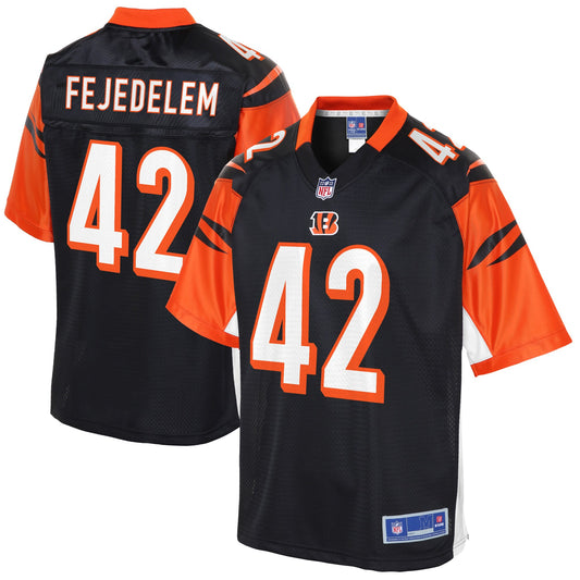 Cincinnati Bengals Clayton Fejedelem Pro Line Big & Tall Black Football Jersey product image