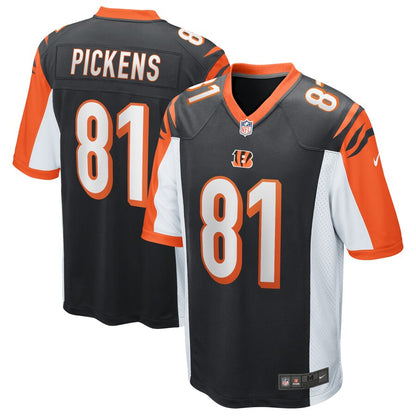 Cincinnati Bengals Carl Pickens Game Black Football Jersey product image