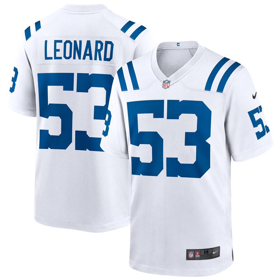 Indianapolis Colts Darius Leonard Game White Football Jersey product image
