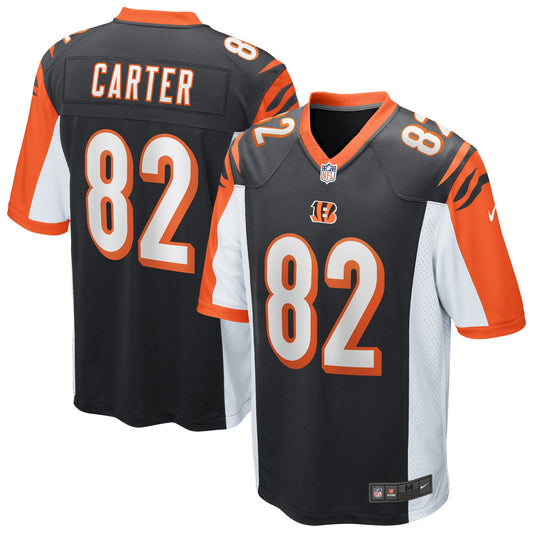 Cincinnati Bengals Cethan Carter Game Black Football Jersey product image