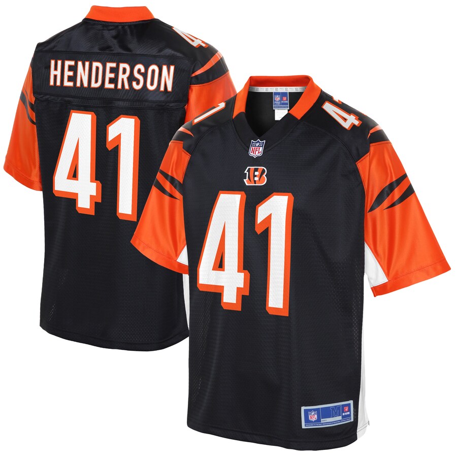 Cincinnati Bengals Trayvon Henderson Pro Line Black Football Jersey product image