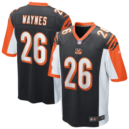 Cincinnati Bengals Trae Waynes Game Black Football Jersey product image