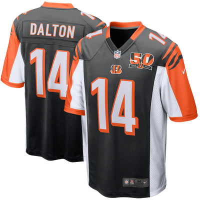 Cincinnati Bengals Andy Dalton Game Black Football Jersey product image